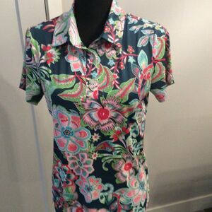 CEGOLFS Women's Polo Floral Small S Golf